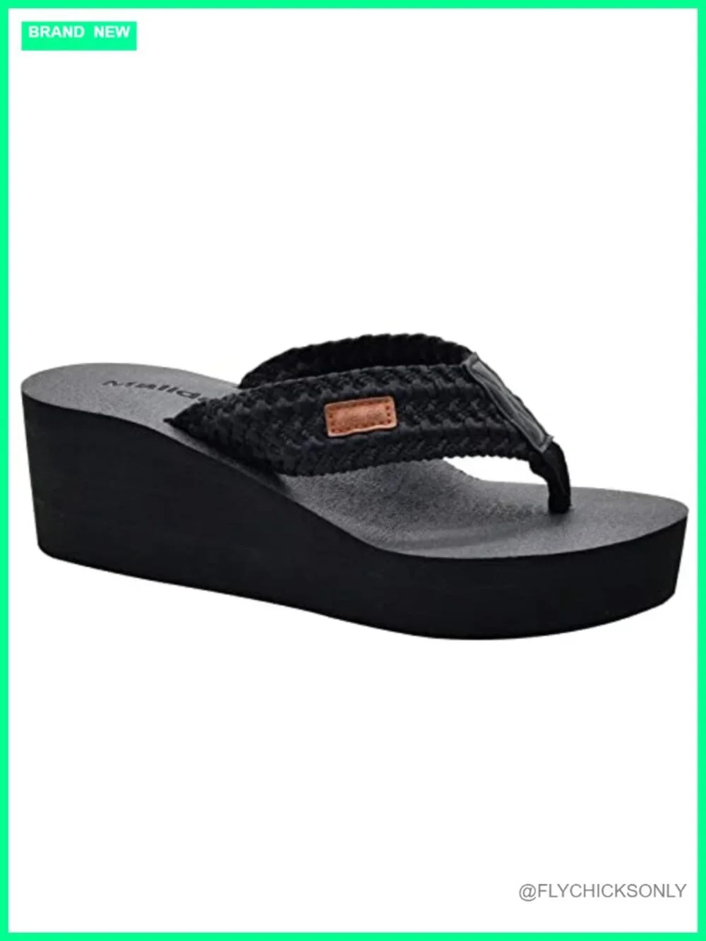 Women's Wedge Arch Support Flip Flops with Memory Foam Insole Platform Sandals